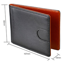 Load image into Gallery viewer, 9602 Antimagnetic RFID Mini Crazy Horse Texture Leather Wallet Billfold, 9602