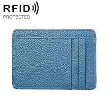 Load image into Gallery viewer, KB37 Antimagnetic RFID Litchi Texture Leather Card Holder Wallet Billfold for Men and Women