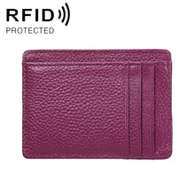 Load image into Gallery viewer, KB37 Antimagnetic RFID Litchi Texture Leather Card Holder Wallet Billfold for Men and Women
