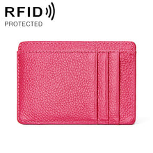 Load image into Gallery viewer, KB37 Antimagnetic RFID Litchi Texture Leather Card Holder Wallet Billfold for Men and Women