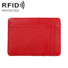 Load image into Gallery viewer, KB37 Antimagnetic RFID Litchi Texture Leather Card Holder Wallet Billfold for Men and Women