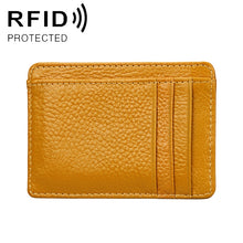 Load image into Gallery viewer, KB37 Antimagnetic RFID Litchi Texture Leather Card Holder Wallet Billfold for Men and Women