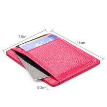 Load image into Gallery viewer, KB37 Antimagnetic RFID Litchi Texture Leather Card Holder Wallet Billfold for Men and Women