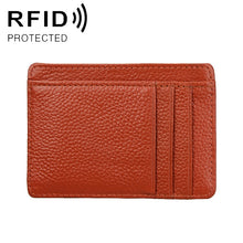 Load image into Gallery viewer, KB37 Antimagnetic RFID Litchi Texture Leather Card Holder Wallet Billfold for Men and Women