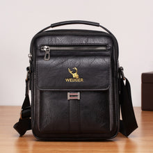 Load image into Gallery viewer, WEIXIER 8683 Large Capacity Retro PU Leather Men Business Handbag Crossbody Bag, WEIXIER 8683