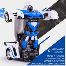 Load image into Gallery viewer, 1023 4 Channels Remotely Deformed Car Police Model Car Toy Car