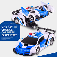 Load image into Gallery viewer, 1023 4 Channels Remotely Deformed Car Police Model Car Toy Car
