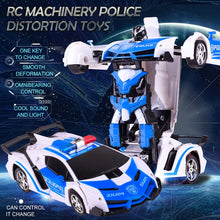 Load image into Gallery viewer, 1023 4 Channels Remotely Deformed Car Police Model Car Toy Car
