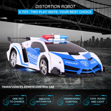 Load image into Gallery viewer, 1023 4 Channels Remotely Deformed Car Police Model Car Toy Car
