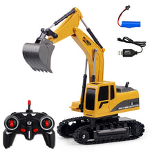 Load image into Gallery viewer, 258-1 6 Channel 2.4G 1/24RC Remote-controlled Engineering Metal Excavator Charging RC Car, Metal
