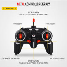 Load image into Gallery viewer, 258-1 6 Channel 2.4G 1/24RC Remote-controlled Engineering Metal Excavator Charging RC Car, Metal