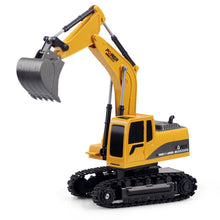 Load image into Gallery viewer, 258-1 6 Channel 2.4G 1/24RC Remote-controlled Engineering Metal Excavator Charging RC Car, Metal