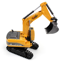 Load image into Gallery viewer, 258-1 6 Channel 2.4G 1/24RC Remote-controlled Engineering Metal Excavator Charging RC Car, Metal