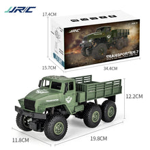 Load image into Gallery viewer, JJR/C 1:18 2.4Ghz 4 Channel Remote Control Dongfeng 7 Six-wheeled Armor Truck Vehicle Toy, Dongfeng 7 (Yellow)