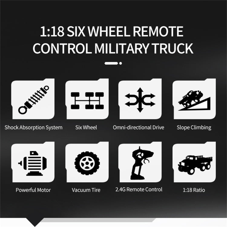 JJR/C 1:18 2.4Ghz 4 Channel Remote Control Dongfeng 7 Six-wheeled Armor Truck Vehicle Toy, Dongfeng 7 (Yellow)