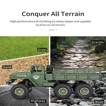 Load image into Gallery viewer, JJR/C 1:18 2.4Ghz 4 Channel Remote Control Dongfeng 7 Six-wheeled Armor Truck Vehicle Toy, Dongfeng 7 (Yellow)