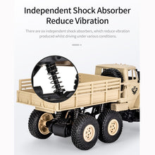 Load image into Gallery viewer, JJR/C 1:18 2.4Ghz 4 Channel Remote Control Dongfeng 7 Six-wheeled Armor Truck Vehicle Toy, Dongfeng 7 (Yellow)