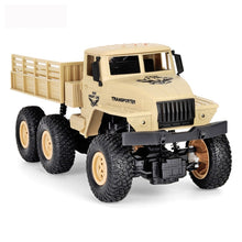 Load image into Gallery viewer, JJR/C 1:18 2.4Ghz 4 Channel Remote Control Dongfeng 7 Six-wheeled Armor Truck Vehicle Toy, Dongfeng 7 (Yellow)