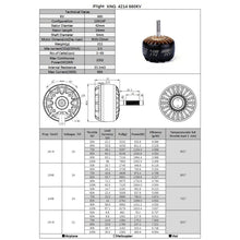 Load image into Gallery viewer, 4 PCS iFlight XING T4214 400KV UAV Motor X-Class Large 12N14P FPV Brushless CNC Motor, T4214 660KV, T4214 400KV