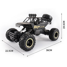 Load image into Gallery viewer, HD6026 1:12 Large Alloy Climbing Car Mountain Cross-country Four-wheel Drive Remote Control Car Toy, Size: 37cm, HD6026 1:12(Gold), HD6026 1:12(Red), HD6026 1:12(Silver), HD6026 1:12(Black), 6255 2.4GHz 1:16(Green)