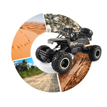 Load image into Gallery viewer, HD6026 1:12 Large Alloy Climbing Car Mountain Cross-country Four-wheel Drive Remote Control Car Toy, Size: 37cm, HD6026 1:12(Black), 6255 2.4GHz 1:16(Green), HD6026 1:12(Gold), HD6026 1:12(Red), HD6026 1:12(Silver)