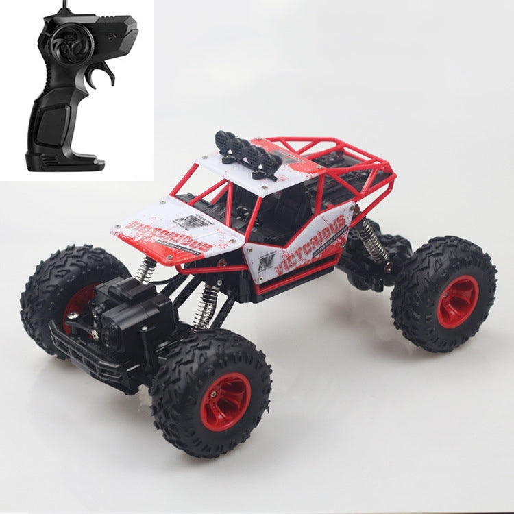 HD6026 1:16 Large Alloy Climbing Car Mountain Cross-country Four-wheel Drive Remote Control Car Toy, Size: 28cm, HD6026 1:16(Red), HD6026 1:16(Silver), HD6026 1:16(Black), HD6026 1:16(Blue)