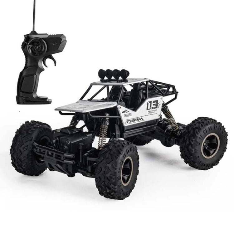 HD6026 1:16 Large Alloy Climbing Car Mountain Cross-country Four-wheel Drive Remote Control Car Toy, Size: 28cm, HD6026 1:16(Red), HD6026 1:16(Silver), HD6026 1:16(Black), HD6026 1:16(Blue)