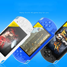 Load image into Gallery viewer, X6 4.3 inch Screen Retro Portable Game Console with 3MP Camera, Built-in 10000 Games, Supports E-book / Recording / Music Playing / Video Playing, X6