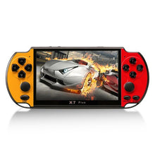 Load image into Gallery viewer, X7 Plus Retro Classic Games Handheld Game Console with 5.1 inch HD Screen &amp; 8G Memory, Support MP4 / ebook, X7 Plus (Yellow + Red), X7 Plus (Yellow), X7 Plus (Blue + Red), X7 Plus (Blue), X7 Plus (Red)