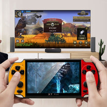 Load image into Gallery viewer, X7 Plus Retro Classic Games Handheld Game Console with 5.1 inch HD Screen &amp; 8G Memory, Support MP4 / ebook, X7 Plus (Yellow + Red), X7 Plus (Yellow), X7 Plus (Blue + Red), X7 Plus (Blue), X7 Plus (Red)