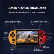 Load image into Gallery viewer, X7 Plus Retro Classic Games Handheld Game Console with 5.1 inch HD Screen &amp; 8G Memory, Support MP4 / ebook, X7 Plus (Yellow + Red), X7 Plus (Yellow), X7 Plus (Blue + Red), X7 Plus (Blue), X7 Plus (Red)