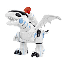 Load image into Gallery viewer, Electric Mechanical Fighting Dinosaur Children Dinosaur Model Toy, Support Walking &amp; Lighting &amp; Sound &amp; Launch Soft Bullet