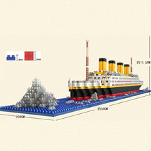 Load image into Gallery viewer, Titanic DIY Assembled Building Blocks Boat Children Educational Toy