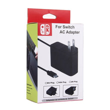 Load image into Gallery viewer, For Nintendo Switch NS Game Console Wall Adapter Charger Charger Adapter Charging Power, DC 5V, Cable Length: 1.5m, EU Plug(Black), For Switch  NS EU Plug