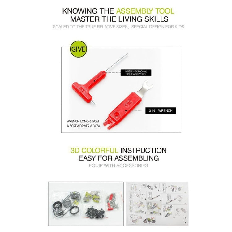 MoFun SW-002 158 PCS DIY Stainless Steel Halley Motorcycle Assembling Blocks