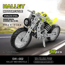 Load image into Gallery viewer, MoFun SW-002 158 PCS DIY Stainless Steel Halley Motorcycle Assembling Blocks