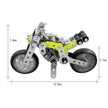Load image into Gallery viewer, MoFun SW-003 188 PCS DIY Stainless Steel Street Motorcycle Assembling Blocks