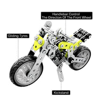 Load image into Gallery viewer, MoFun SW-003 188 PCS DIY Stainless Steel Street Motorcycle Assembling Blocks