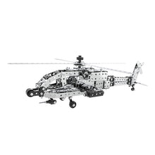 Load image into Gallery viewer, MoFun SW-021 DIY Stainless Steel AH-64 Helicopter Gunship Assembling Blocks