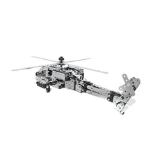 Load image into Gallery viewer, MoFun SW-021 DIY Stainless Steel AH-64 Helicopter Gunship Assembling Blocks