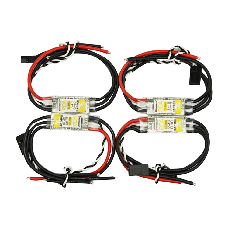 Flycolor Raptor Series Power Set, Includes 4 PCS 20A Speed Controllers + 4 PCS 2300KV Motors + 4 PCS 5045 Propellers, 2300KV