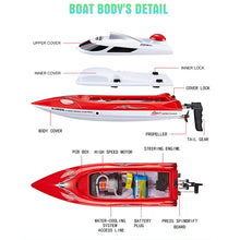 Load image into Gallery viewer, HongXunJie HJ806 2.4Ghz Water Cooling High Speed Racing Boats with Remote Controller, Auto Flip Function, 200m Control Distance