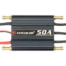 Load image into Gallery viewer, Flycolor Flymoster Series 50A 2-6S Waterproof Electronic Speed Controller for RC Boat, 50A 2-6S