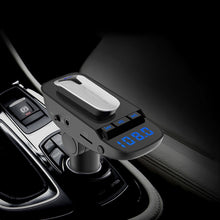 Load image into Gallery viewer, ER9 2 in 1 Hands-Free Calling Car Kit Wireless Bluetooth Headset Dual USB Charger FM Transmitter MP3 Music Player, ER9