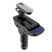 Load image into Gallery viewer, ER9 2 in 1 Hands-Free Calling Car Kit Wireless Bluetooth Headset Dual USB Charger FM Transmitter MP3 Music Player, ER9