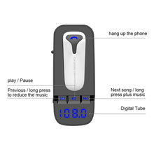 Load image into Gallery viewer, ER9 2 in 1 Hands-Free Calling Car Kit Wireless Bluetooth Headset Dual USB Charger FM Transmitter MP3 Music Player, ER9
