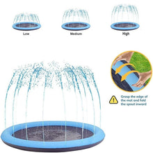 Load image into Gallery viewer, PVC Sprinkler Splash Mat for Kids Outdoor Lawn Water Fun, Diameter: 100CM