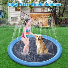 Load image into Gallery viewer, PVC Sprinkler Splash Mat for Kids Outdoor Lawn Water Fun, Diameter: 100CM
