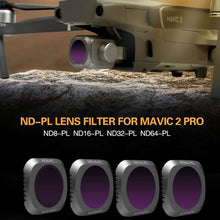Load image into Gallery viewer, Sunnylife M2P-FI538 ND8-PL + ND16-PL + ND32-PL + ND64-PL ND-PL Lens Filter for DJI Mavic 2 Pro