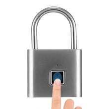 Load image into Gallery viewer, Stainless Steel Automatic Intelligent Fingerprint Padlock Electronic Lock, 10 Fingerprint Edition